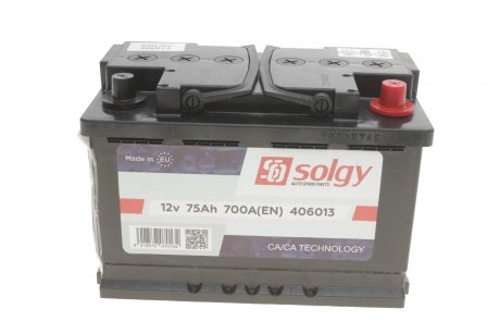 Стартерна батарея (акумулятор) SOLGY 406013 (фото 1)