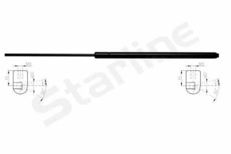 Амортизатор багажника STARLINE 42.70.801
