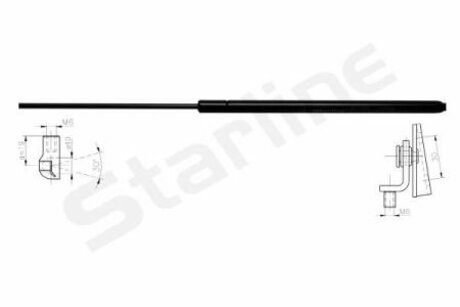 Амортизатор багажника STARLINE 70.16.800