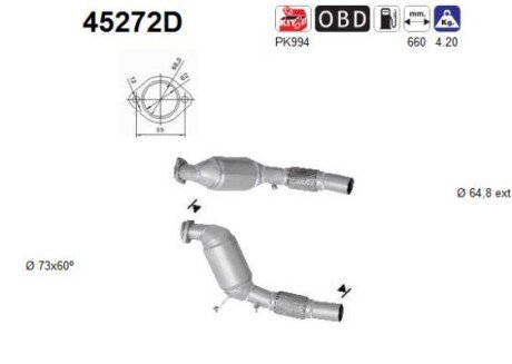 KATALIZATOR BMW 5 525/530 2002-2010 SZT STARLINE 9942247 (фото 1)