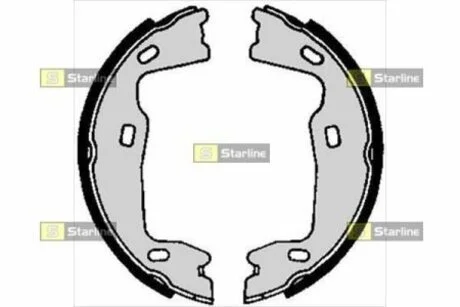 Тормозные колодки барабанные STARLINE BC 02570