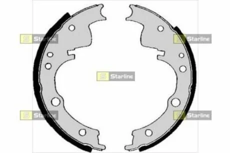 Тормозные колодки барабанные STARLINE BC 04330