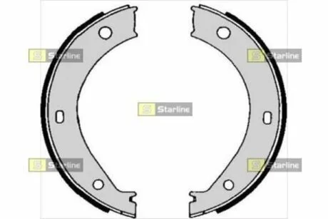 Тормозные колодки барабанные STARLINE BC 04690