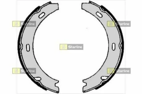 Тормозные колодки барабанные STARLINE BC 04730