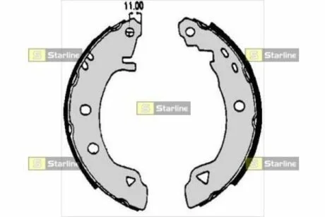 Тормозные колодки барабанные STARLINE BC 04920