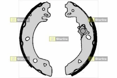 Тормозные колодки барабанные STARLINE BC 05770 (фото 1)