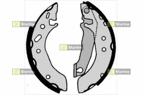 Тормозные колодки барабанные STARLINE BC 06030