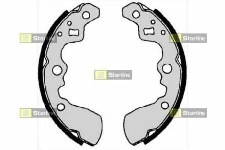 Тормозные колодки барабанные STARLINE BC 06320