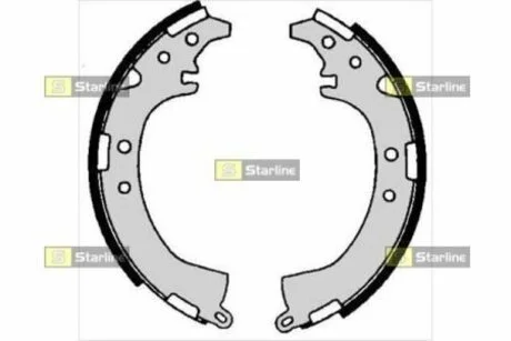 Тормозные колодки барабанные STARLINE BC 06680