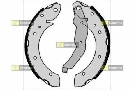 Гальмівні колодки барабанні STARLINE BC 06860