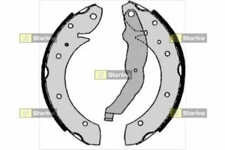 Тормозные колодки барабанные STARLINE BC 06860
