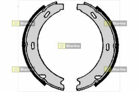 Тормозные колодки барабанные STARLINE BC 06870