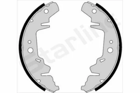 Тормозные колодки барабанные STARLINE BC 07280
