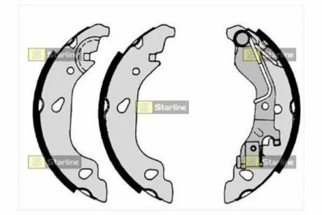 Тормозные колодки барабанные STARLINE BC 07690