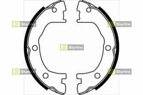 Тормозные колодки барабанные STARLINE BC 07800