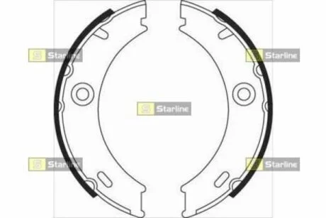 Тормозные колодки барабанные STARLINE BC 07970