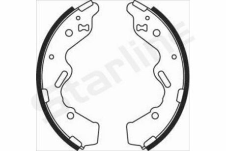 Гальмівні колодки барабанні STARLINE BC 08050 (фото 1)