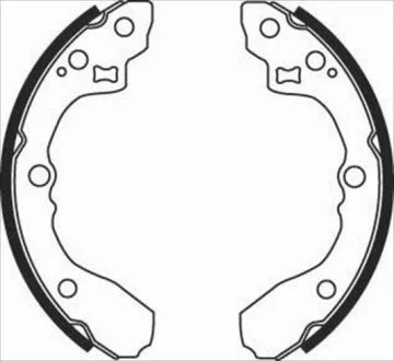 Тормозные колодки барабанные STARLINE BC 08060