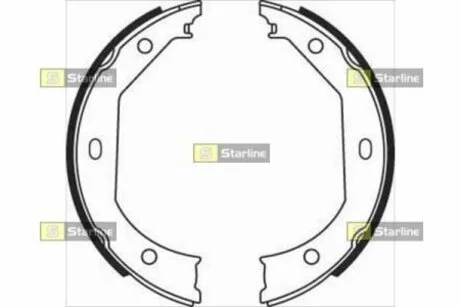 Тормозные колодки барабанные STARLINE BC 08090