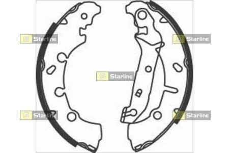 Гальмівні колодки барабанні STARLINE BC 08200