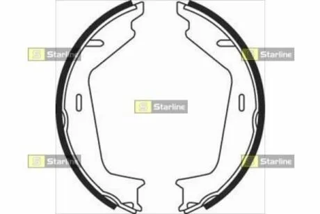Гальмівні колодки барабанні STARLINE BC 08260