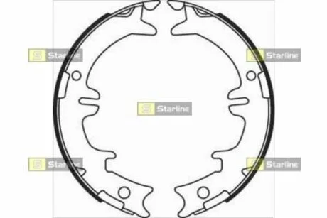 Тормозные колодки барабанные STARLINE BC 08340