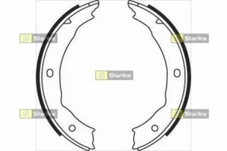 Тормозные колодки барабанные STARLINE BC 08400