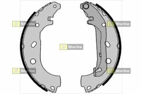 Тормозные колодки барабанные STARLINE BC 08550 (фото 1)