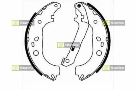 Тормозные колодки барабанные STARLINE BC 08600