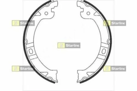Гальмівні колодки барабанні STARLINE BC 08950