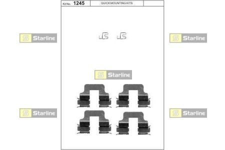 Ремонтный комплект тормозных колодок STARLINE BD PR07