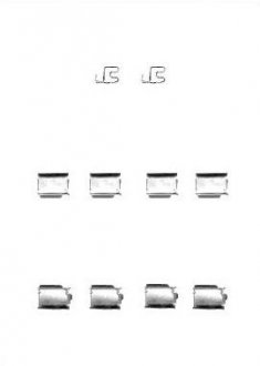 Ремонтный комплект тормозных колодок STARLINE BDPR13 (фото 1)