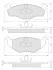 Тормозные колодки дисковые STARLINE BD S006S (фото 1)