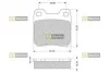 Тормозные колодки дисковые STARLINE BD S042 (фото 1)