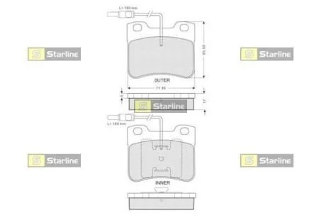 Автозапчасть STARLINE BDS056