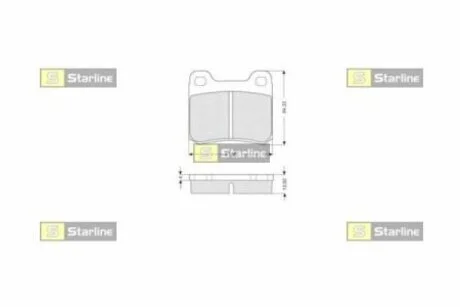 Тормозные колодки дисковые STARLINE BD S169