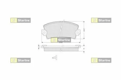 Тормозные колодки дисковые STARLINE BD S175