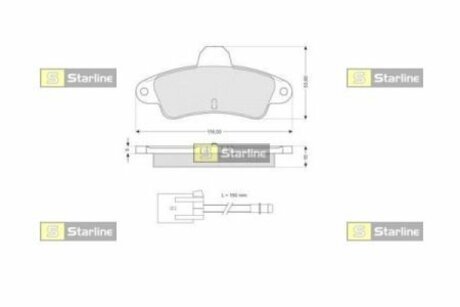 Тормозные колодки дисковые STARLINE BD S176 (фото 1)