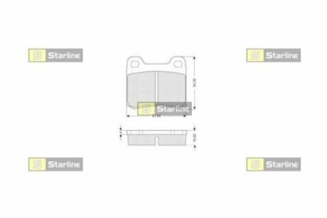 Гальмівні колодки дискові STARLINE BD S190 (фото 1)