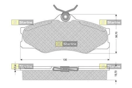 Автозапчасть STARLINE BDS229