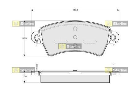 Автозапчасть STARLINE BDS233