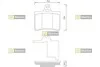 Тормозные колодки дисковые STARLINE BD S358 (фото 1)