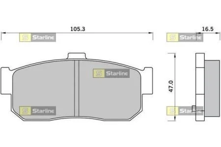 Автозапчасть STARLINE BDS415