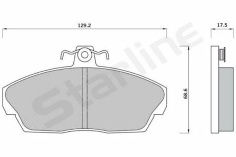 Тормозные колодки дисковые STARLINE BD S416