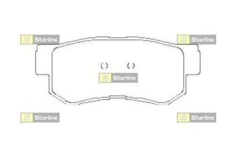 Тормозные колодки дисковые STARLINE BD S441