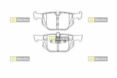 Тормозные колодки дисковые STARLINE BD S452