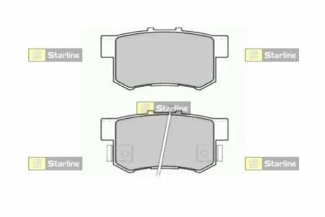 Гальмівні колодки дискові STARLINE BD S519