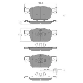 HAMULCE KLOCKI HAMULCOWE STARLINE BDS614