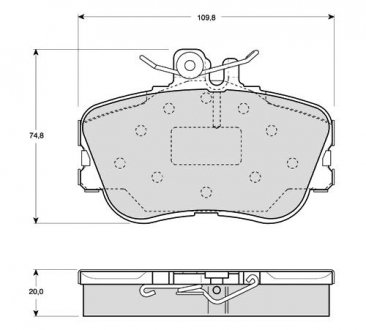 Тормозные колодки дисковые STARLINE BD S818P