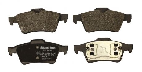 Тормозные колодки дисковые STARLINE BD S829P (фото 1)